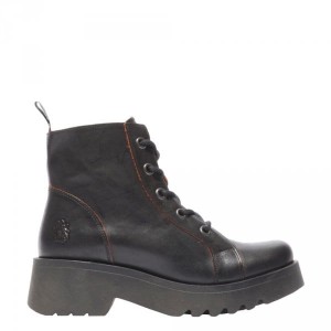 Botki Fly London METZ 788 Black Red Java P144788002