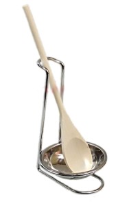Łyżka drewniana KH 4035 kuchenna na stojaku metalowym