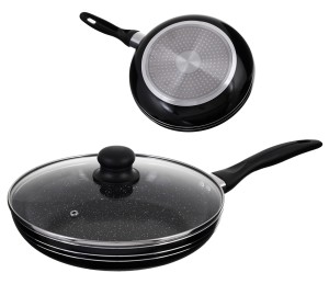 Patelnia na indukcję Edenberg EB 764 - 20 cm MARMUR + pokrywka
