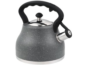 Czajnik ze stali na indukcję Klausberg KB 7447 z gwizdkiem 2.7L szary