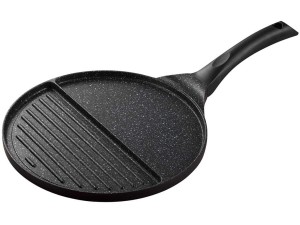 Patelnia granitowa 2w1 Kinghoff KH 1364 grillowa indukcja 27 cm