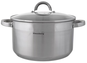 Garnek na indukcję Klausberg KB 7129 na gaz 11.5 L stalowy z pokrywką