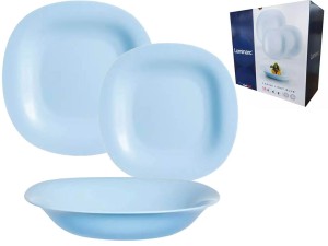 Serwis obiadowy Carine Luminarc 18 elementów light blue talerze dla 6 osób