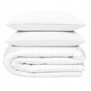 Kołdra 160x200 zimowa gruba w zestawie 2 poduszki 70x80 antyalergiczna