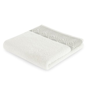 Ręcznik biały kąpielowy 50x90 bawełniany Aledo chłonny gruby