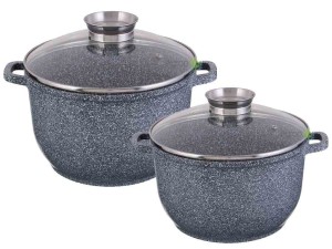 Garnki marmurowe Edenberg EB 8045 Zestaw 2 garnków indukcyjnych