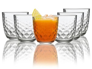 Zestaw 6 szklanek do napojów Bormioli Glit 300 ml