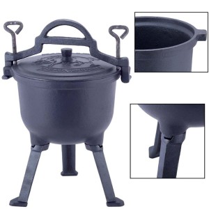 Kociołek myśliwski Kamille KM 4802V garnek żeliwny 10 L