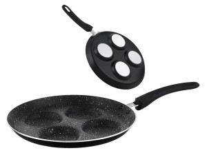 Patelnia do jajek KingHoff KH 3928 Granitowa placków 24 cm