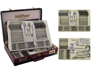 Sztućce w walizce Hoffner HF 2670 połysk 72 elementy zestaw widelce łyżki Wybór