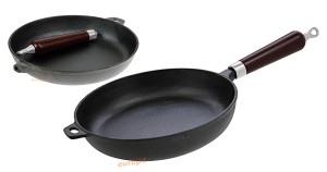 Patelnia ŻELIWNA KingHoff KH 1117 ciężka INDUKCJA 20 cm GAZ