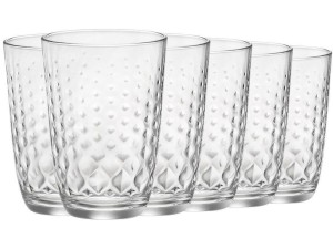 Szklanki do napojów drinków Bormioli Glit 400 ml zestaw 6 szklanek