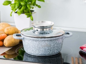 Garnek marmurowy Zilner ZL 7071 na indukcję 1.3L 16 cm