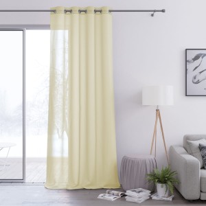 Firany woalowe 300x160 Voile na przelotkach ecru