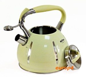 Czajnik z gwizdkiem Brunhoff BH 4345 stalowy Indukcja emaliowany