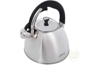 Czajnik ze stali na gaz Klausberg KB 7409 z gwizdkiem 2.2 L srebrny