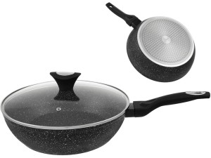 Patelnia Klausberg KB 7295 Granitowa indukcyjna z pokrywką 24 cm
