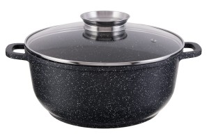 Garnek marmurowy z pokrywką Frico FR 4404 1.2 L INDUKCJA