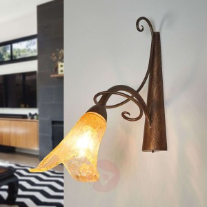 Kwiatowa lampa ścienna Riccardo