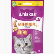 Whiskas Przysmak Anti-Hairball na odkłaczanie 50g x 8