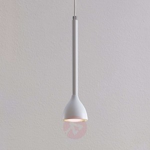Lampa wisząca Nordwin, 1-punktowa, biało-srebrna