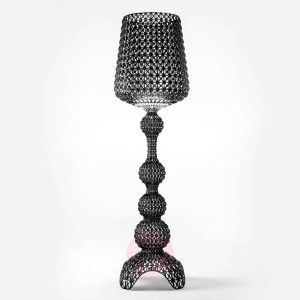 Lampa zewnętrzna stojąca LED Kabuki, czarna