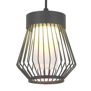 Lampa wisząca zewnętrzna Vajana w kształcie klatki