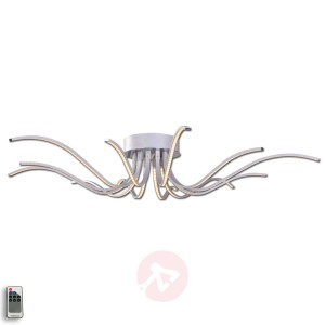 Zachwycająca lampa sufitowa LED Lumenos, aluminium