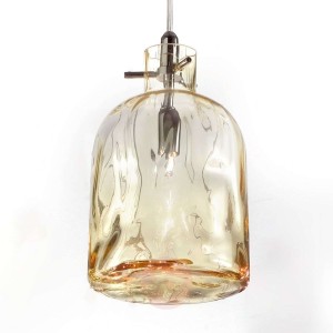 Lampa wisząca Bossa Nova 15 cm bursztynowa