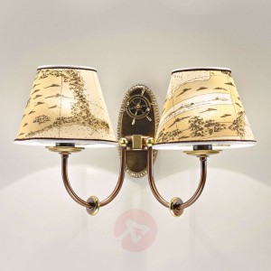 2-punktowa lampa ścienna Nautica