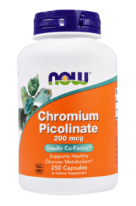 CHROMIUM PICOLINATE, 200 MCG - 250 KAPS - CHROM