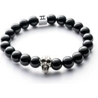 Bransoletka Gemini Basic Skull Black M