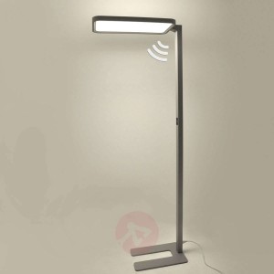 Lampa stojąca LED Matthis, ściemniacz i czujnik