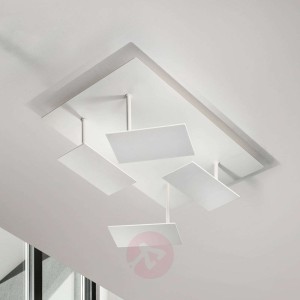 Biała lampa sufitowa LED Time, regulowana