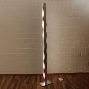 Lampa stojąca LED Wave nikiel