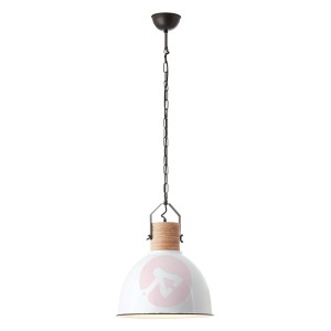 Lampa wisząca Barrow z drewnianą oprawą