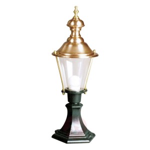 Elegancka lampa na zielonym cokole Luuk
