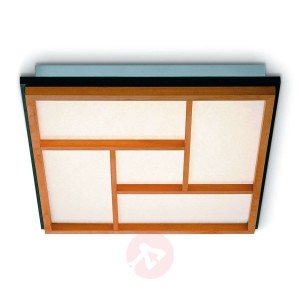 KIOTO 5 - lampa sufitowa LED z drewna bukowego