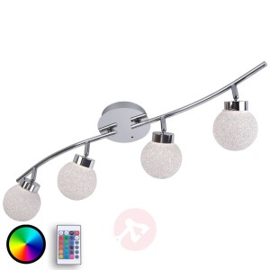 Połyskująca lampa sufitowa Miko, LED RGBW, ZS