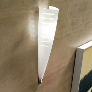 Lampa ścienna Iris o efektownej formie biała