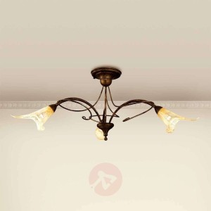 Lampa sufitowa RICCARDO kwiatowe motywy 3-punktowa