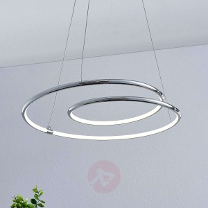 Lindby Lucy lampa wisząca LED, 45cm, chrom