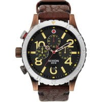 Zegarek męski Nixon Chrono Leather Outlet
