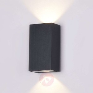 Kinkiet zewnętrzny Times Square, 9x16cm czarny