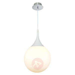 Śnieżnobiała lampa wisząca Dewdrop - 30 cm
