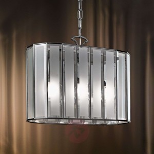 BUENA VISIONE - owalna lampa wisząca, 3-pkt.