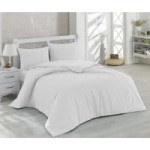 Komplet pościeli Double Ranforce Mono White 200x220