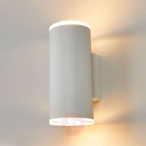 Scarlet – biały kinkiet LED, okrągły kształt