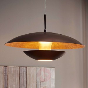 Brązowo-złota lampa wisząca Nuvano