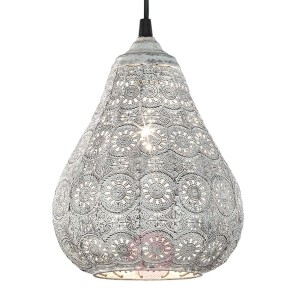 Antyczna szara lampa wisząca Jasmin